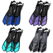 Adjustable Diving Flippers Swim Fins for Snorkeling Freestyle Training Gear - Blue-S/M V528-DIVING-FLIPPERS-BLUE-S-M-354054