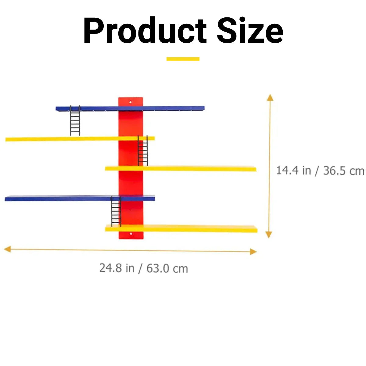 Multi Layer Wall Display Rack Step Shelf for Toys Dolls Desk Room Office Decor V528-DIY-398901