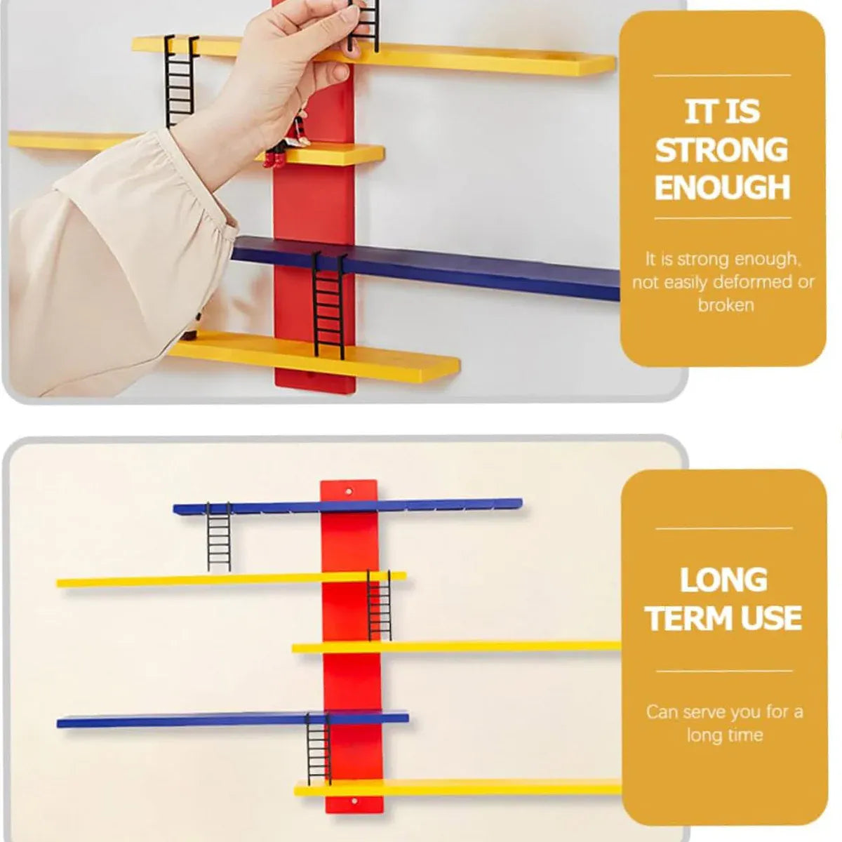 Multi Layer Wall Display Rack Step Shelf for Toys Dolls Desk Room Office Decor V528-DIY-398901