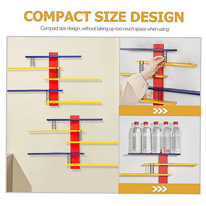Multi Layer Wall Display Rack Step Shelf for Toys Dolls Desk Room Office Decor V528-DIY-398901