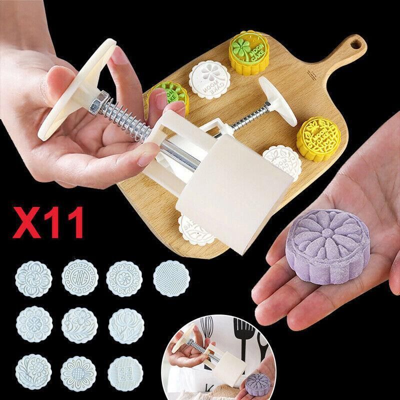 Mooncake Decor Cookies Round Pastry Moon Cake Diy Flower Stamps Mold Mould Au V528-DIYFLOWERSTAMPMOLD-22688