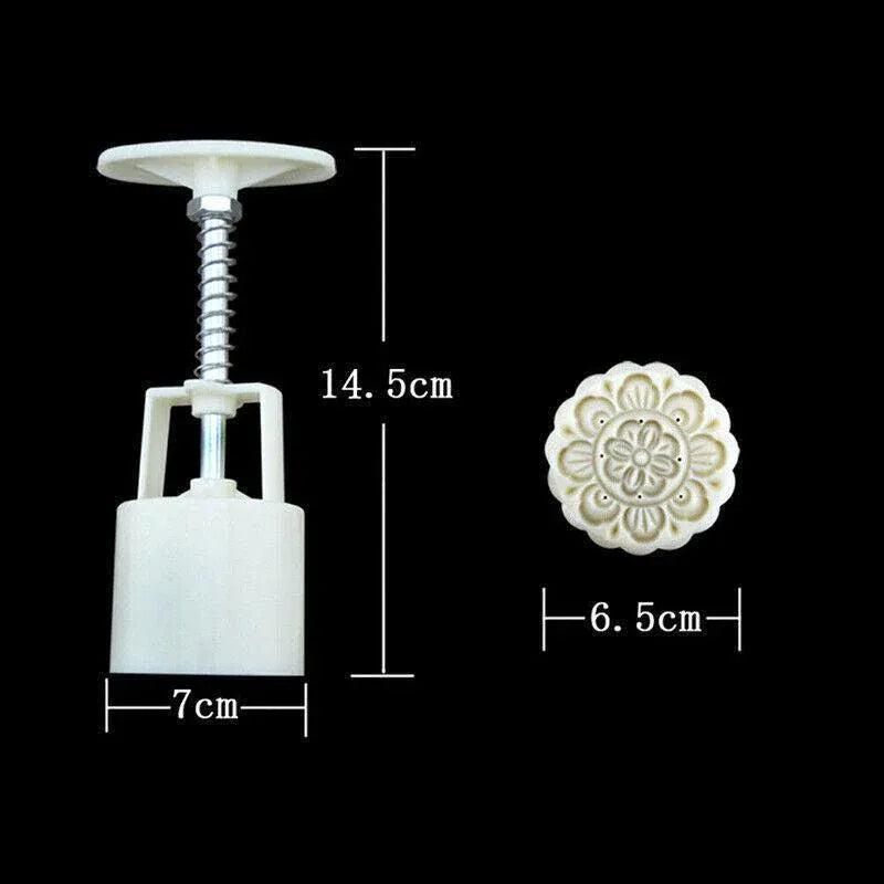 Mooncake Decor Cookies Round Pastry Moon Cake Diy Flower Stamps Mold Mould Au V528-DIYFLOWERSTAMPMOLD-22688