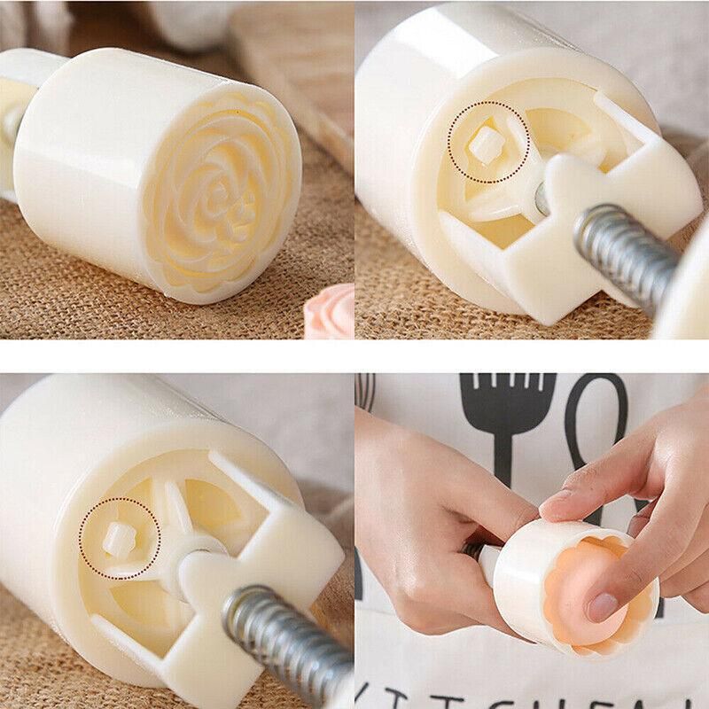 Mooncake Decor Cookies Round Pastry Moon Cake Diy Flower Stamps Mold Mould Au V528-DIYFLOWERSTAMPMOLD-22688