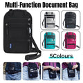 Multi-Functional Travel Passport Document Bag Protective Case Cover Holder - Black V528-DOCUMENT-BAG-BLACK-266221