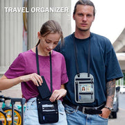 Multi-Functional Travel Passport Document Bag Protective Case Cover Holder - Black V528-DOCUMENT-BAG-BLACK-266221
