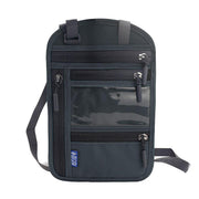 Multi-Functional Travel Passport Document Bag Protective Case Cover Holder - Grey V528-DOCUMENT-BAG-GREY-186059