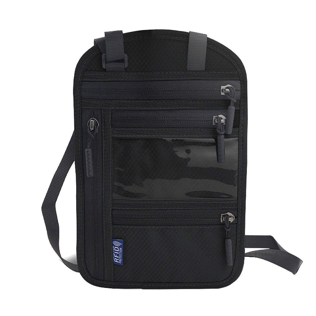 Multi-Functional Travel Passport Document Bag Protective Case Cover Holder - Lake Blue V528-DOCUMENT-BAG-LAKE-BLUE-950863