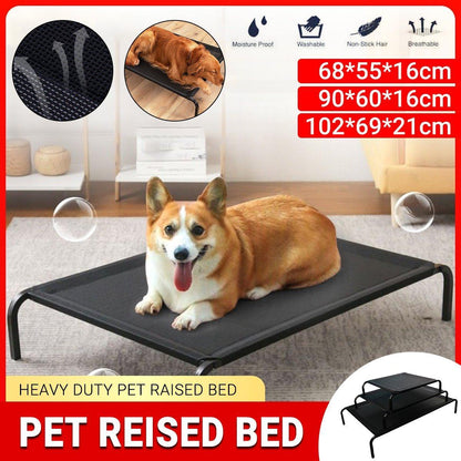 Heavy Duty Pet Raised Bed Elevated Trampoline Hammock Cat Dog Raised Deluxe - Replacement Mesh-L V528-DOG-BED-MESH-L-319154