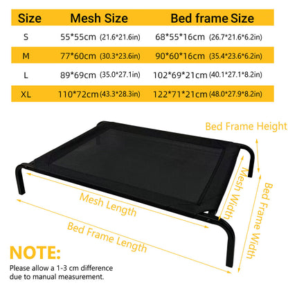 Heavy Duty Pet Raised Bed Elevated Trampoline Hammock Cat Dog Raised Deluxe - Replacement Mesh-S V528-DOG-BED-MESH-S-580714