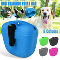 Dog Training Treat Bag Silicone Pet Pouch with Clip Waist Belt Snack Holder - Green V528-DOG-BELT-GREEN-519705