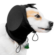 Black Adjustable Dog Ear Muffs Noise Reducing Pet Headwrap Protective Ear Cover - M V528-DOG-EARMUFFS-M-663912