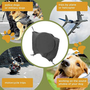 Black Adjustable Dog Ear Muffs Noise Reducing Pet Headwrap Protective Ear Cover - S V528-DOG-EARMUFFS-S-121786