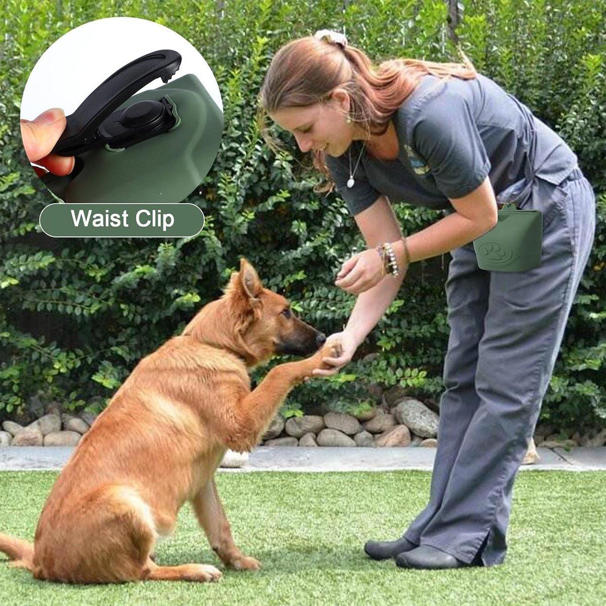 Portable Dog Food Bag Outdoor Walking Travel Feeding Pouch Pet Supplies - Light Green V528-DOG-FOOD-PACK-LETTUCE-202939