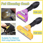 Pet Hair Removal Brush Deshedding Tool for Cats Dogs Grooming Comb Fur Remover - Yellow V528-DOG-HAIR-REMOVER-YELLOW-CM-821135