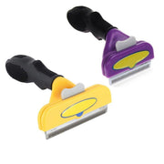 Pet Hair Removal Brush Deshedding Tool for Cats Dogs Grooming Comb Fur Remover - Yellow V528-DOG-HAIR-REMOVER-YELLOW-CM-821135