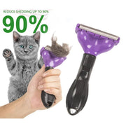 Pet Hair Removal Brush Deshedding Tool for Cats Dogs Grooming Comb Fur Remover - Yellow V528-DOG-HAIR-REMOVER-YELLOW-CM-821135