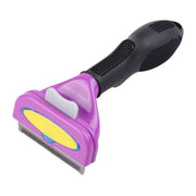 Pet Hair Removal Brush Deshedding Tool for Cats Dogs Grooming Comb Fur Remover - Yellow V528-DOG-HAIR-REMOVER-YELLOW-CM-821135