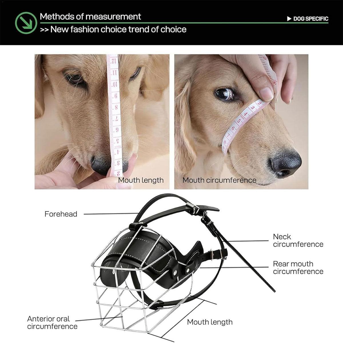 Anti Bite Anti Bark Dog Muzzle Mouthguard Adjustable for Small Medium Large Dogs - Black-L V528-DOG-MUZZLE-BLACK-L-6819945
