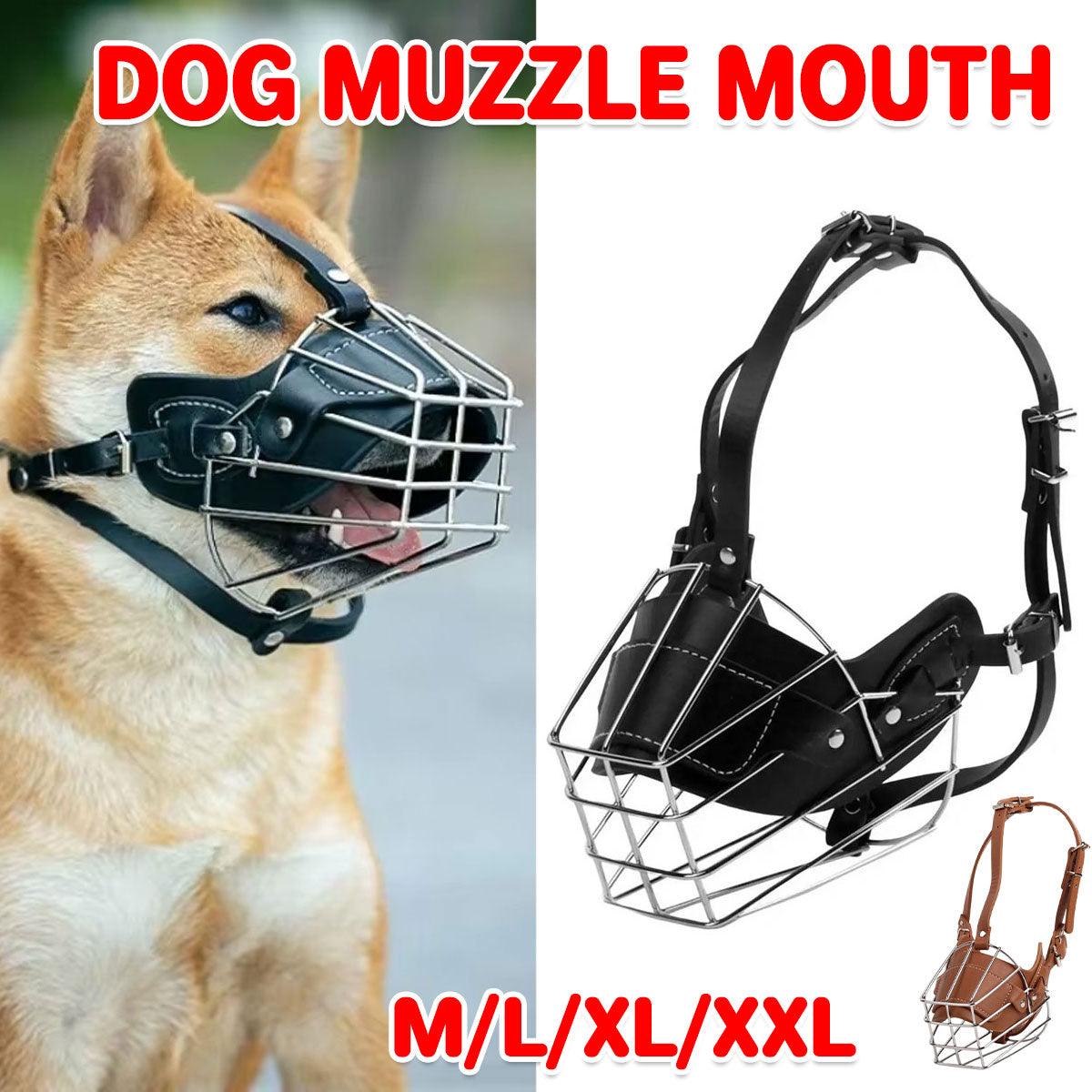 Anti Bite Anti Bark Dog Muzzle Mouthguard Adjustable for Small Medium Large Dogs - Black-M V528-DOG-MUZZLE-BLACK-M-334405