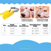 Comfortable Silicone Dog Muzzle Anti-Bite Soft Duck Muzzle Pet Training Supplies - S V528-DOG-MUZZLE-S-243902