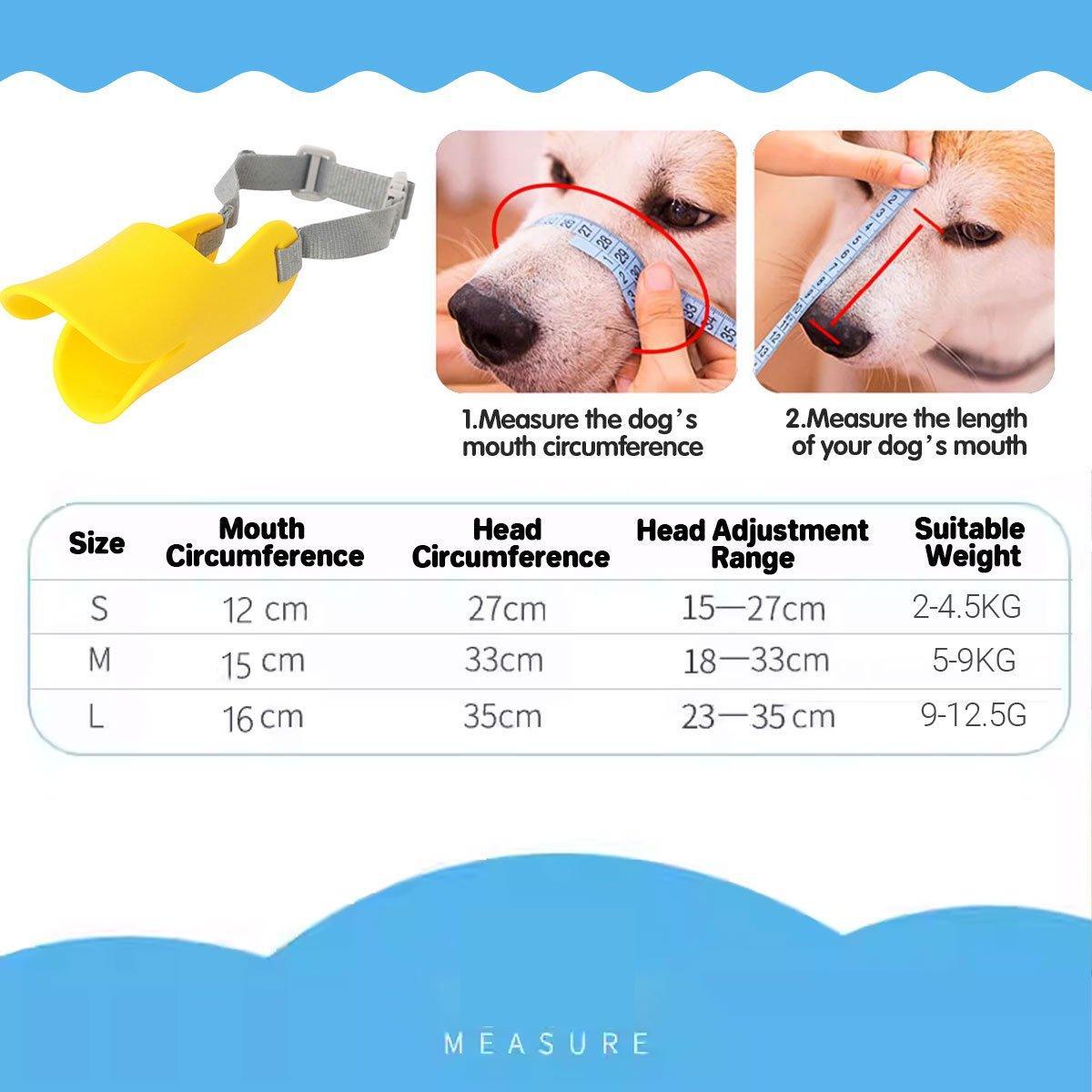 Comfortable Silicone Dog Muzzle Anti-Bite Soft Duck Muzzle Pet Training Supplies - S V528-DOG-MUZZLE-S-243902