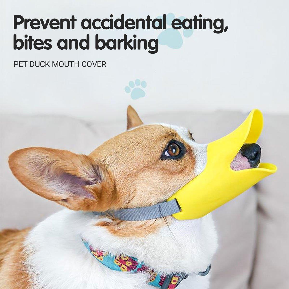 Comfortable Silicone Dog Muzzle Anti-Bite Soft Duck Muzzle Pet Training Supplies - S V528-DOG-MUZZLE-S-243902