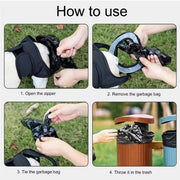 Dog Pet Portable Poop Collection Pants Outing Physiological Pants with Poop Bag - M V528-DOG-OUTING-PANTS-M-574393