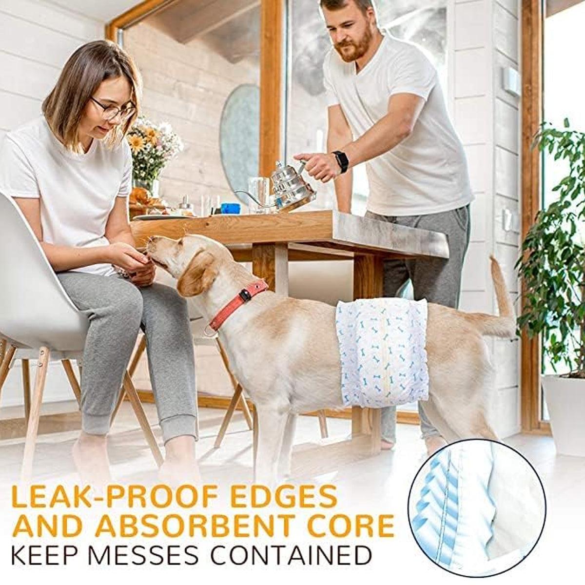 Male Dog Diapers Physiological Pants for Dogs Leakproof Diaper Pants Male Pets - M-10PCS V528-DOG-PAPER-DIAPER-M-522998
