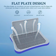 Pet Potty Training Pad Small And Medium-sized Dog Toilet Urinal Pee Tray - Blue V528-DOG-POTTY-BLUE-227090