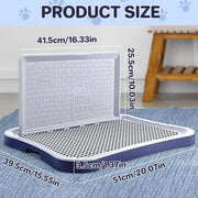 Pet Potty Training Pad Small And Medium-sized Dog Toilet Urinal Pee Tray - White V528-DOG-POTTY-WHITE-215268