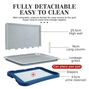 Pet Potty Training Pad Small And Medium-sized Dog Toilet Urinal Pee Tray - White V528-DOG-POTTY-WHITE-215268