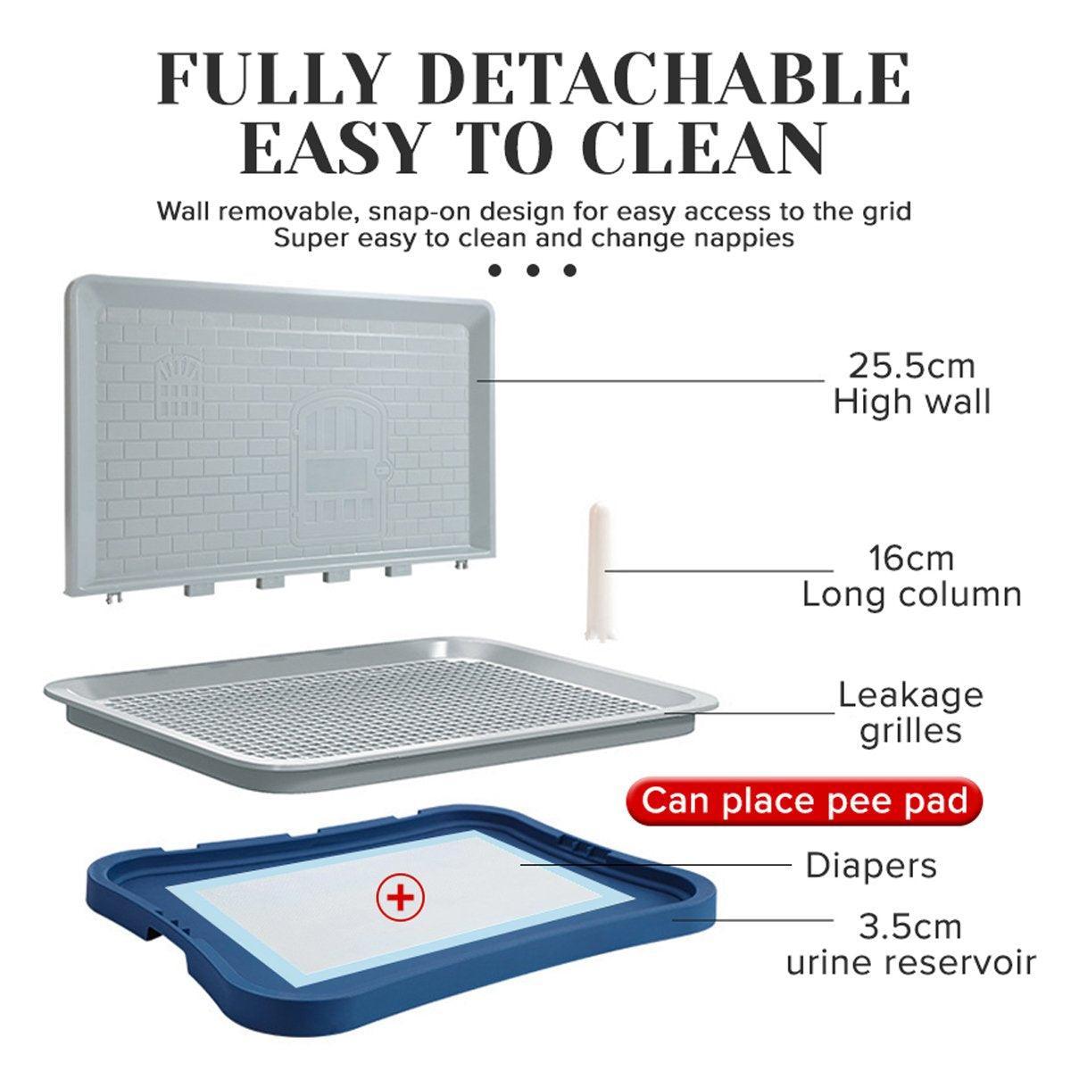 Pet Potty Training Pad Small And Medium-sized Dog Toilet Urinal Pee Tray - White V528-DOG-POTTY-WHITE-215268