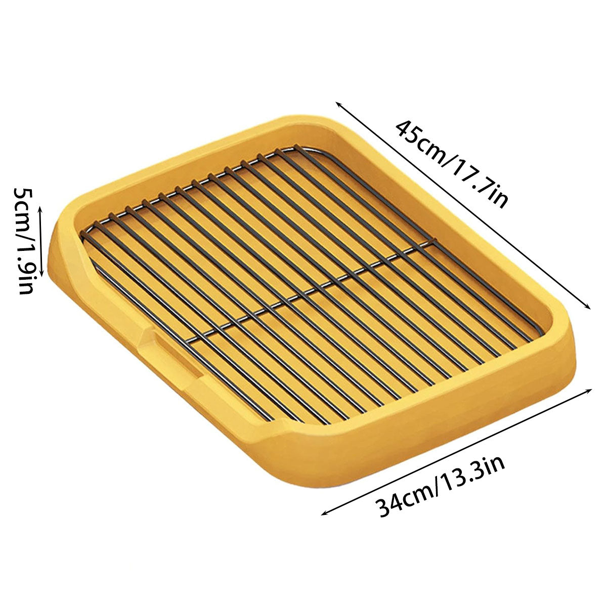 Pet Training Pad Dog Potty Toilet Large Size Portable With Tray Mat For Indoor V528-DOG-TOILET-YELLOW-283567