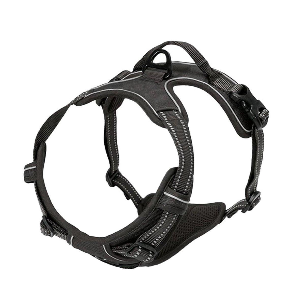 Adjustable No-Pull Dog Harness Vest S-XL Reflective Pet Training Outdoor Handle - Red-M V528-DOG-VEST-RED-M-886429
