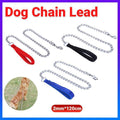 120Cm Pet Dog Puppy Padded Handle Metal Chain Dog Leash - Red V528-DOGCHAINLEAD-RED-142659