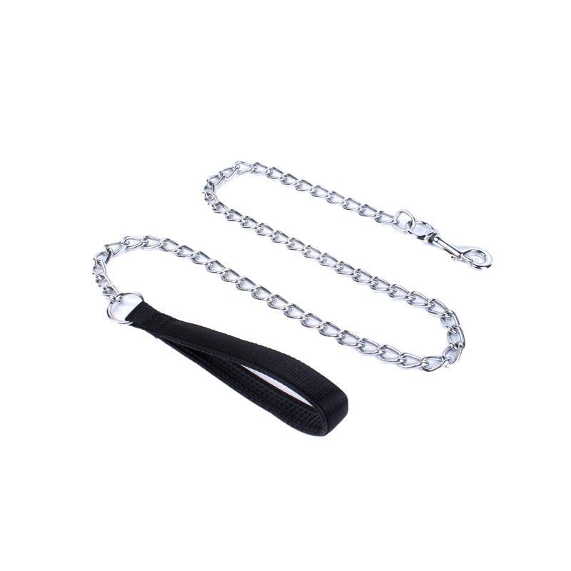 120Cm Pet Dog Puppy Padded Handle Metal Chain Dog Leash - Red V528-DOGCHAINLEAD-RED-142659
