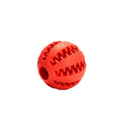 Dog Chew Toy Rubber Ball Treat Dispenser Dental Cleaning Training Play Ball - Green Spherical (Small)