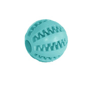 Dog Chew Toy Rubber Ball Treat Dispenser Dental Cleaning Training Play Ball - Light Blue Rugby (11.5CM) V528-DOGCHEWTOY-SKYBLUE-L-703558