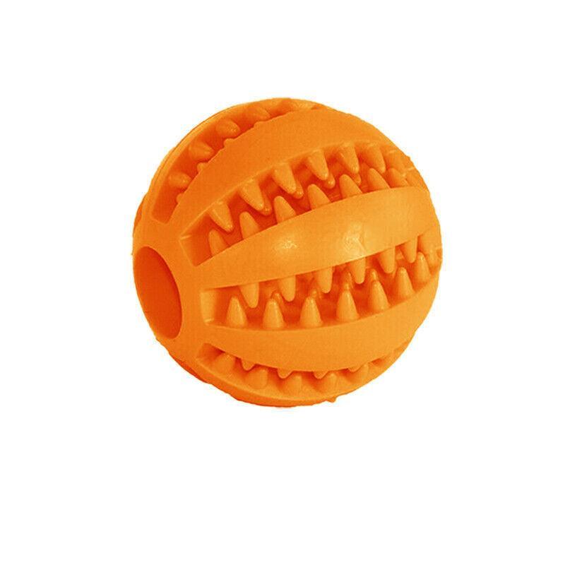 Dog Chew Toy Rubber Ball Treat Dispenser Dental Cleaning Training Play Ball - Light Blue Rugby (11.5CM) V528-DOGCHEWTOY-SKYBLUE-L-703558