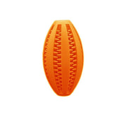 Dog Chew Toy Rubber Ball Treat Dispenser Dental Cleaning Training Play Ball - Light Blue Rugby (11.5CM) V528-DOGCHEWTOY-SKYBLUE-L-703558