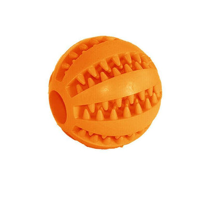 Dog Chew Toy Rubber Ball Treat Dispenser Dental Cleaning Training Play Ball - Light Blue Spherical (Large) V528-DOGCHEWTOY-SKYBLUE-M-697351