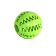 Dog Chew Toy Rubber Ball Treat Dispenser Dental Cleaning Training Play Ball - Light Blue Spherical (Small)