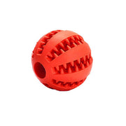 Dog Chew Toy Rubber Ball Treat Dispenser Dental Cleaning Training Play Ball - Light Blue Spherical (Small)