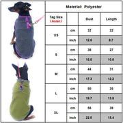 L Pet Dog Puppy Winter Warm Fleece Jumper Vest Coat Jacket Apparel Clothes Outdoor - Blue V528-DOGCLOTHING-BLUE-L-38468
