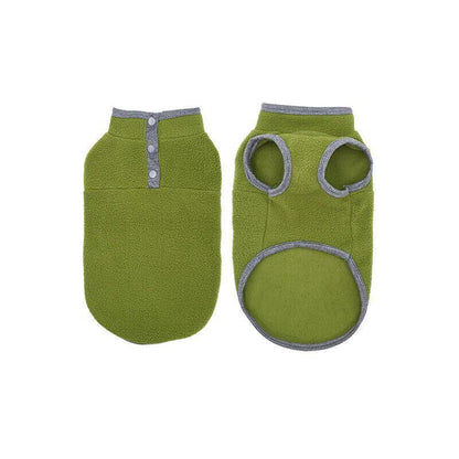 M Pet Dog Puppy Winter Warm Fleece Jumper Vest Coat Jacket Apparel Clothes Outdoor - Blue V528-DOGCLOTHING-BLUE-M-19593
