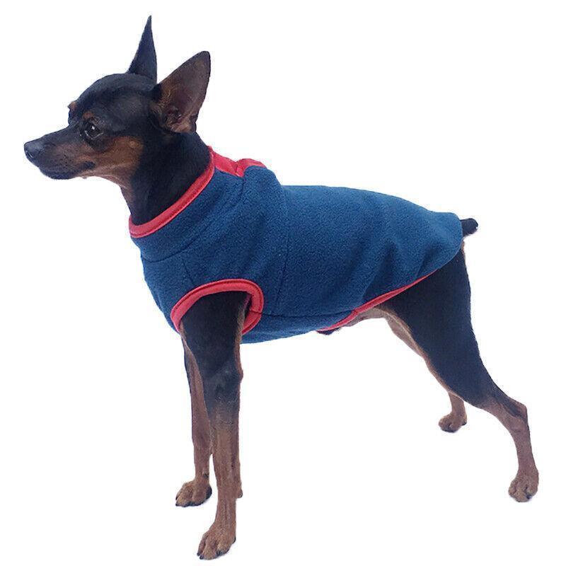 M Pet Dog Puppy Winter Warm Fleece Jumper Vest Coat Jacket Apparel Clothes Outdoor - Green V528-DOGCLOTHING-GREEN-M-95880