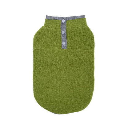 L Pet Dog Puppy Winter Warm Fleece Jumper Vest Coat Jacket Apparel Clothes Outdoor - Grey V528-DOGCLOTHING-GREY-L-29089