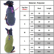 XL Pet Dog Puppy Winter Warm Fleece Jumper Vest Coat Jacket Apparel Clothes - Grey V528-DOGCLOTHING-GREY-L-91343