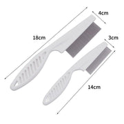 1PC Small Fine Toothed Flea Flee Metal Nit Head Hair Lice Comb with Handle - Blue V528-DOGCOMB-BLUE-SMALL-17827