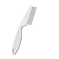 1PC Small Fine Toothed Flea Flee Metal Nit Head Hair Lice Comb with Handle - White V528-DOGCOMB-WHITE-SMALL-31865
